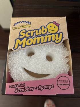 Scrub Daddy 810044130560 Eco Collection Mommy Dual-sided Scrubber Sponge Dye Free