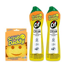 Fg9800003001ea0en02 Scrub Daddy 2x Cif All Purpose Cleaning Cream Ultimate Tough Dirt Removal-16.9oz