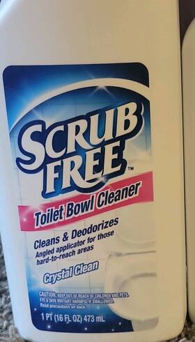 00228420a Scrub Free Toilet Bowl Cleaner Crystal Clean Liquid 16 Fl Oz 2 Pack