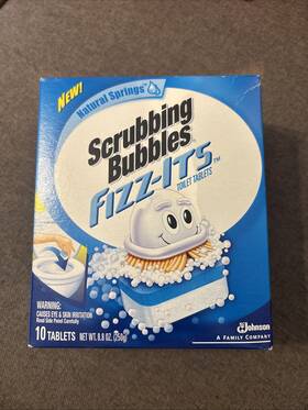 Scrubbing Bubbles 025700213277 Fizz-its Toilet Bowl Cleaning 10 Tablets Natural Springs New