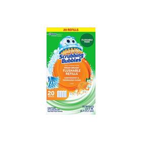372349 Scrubbing Bubbles Fresh Brush Toilet Cleaning System Refill Citrus Scent 20/pack