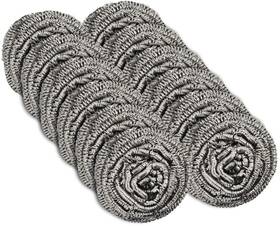 Scrubit 882641466090 12 Pack Stainless Steel Scourers By Scrub It Wool Scrubber Pad Used F