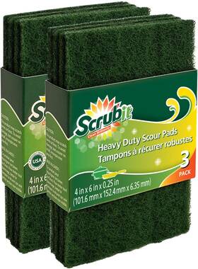 X2-6k2o-9c7s Scrubit Scouring Pads - Heavy Duty Household Cleaning Scrubber With Non-scratch Anti-gre