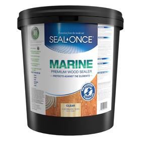 Seal-once 697333549520 Marine Premium Wood Sealer - Waterproof Sealant Stain And In On