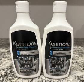 22-40079 Sears Kenmore Discontinued Stainless Steel Cleaning Cream Large 16 Oz.- 2 Pack
