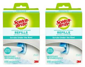 B075wfxq4c Secfanya Scotch Brite Toilet Scrubber Refill Value Pack 2 Boxes Of 10 Each Click N Flip