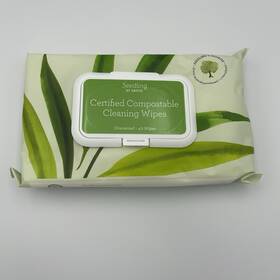 31437 Seedling By Grove Certified Compostable Cleaning Wipes 40 Count Unscented