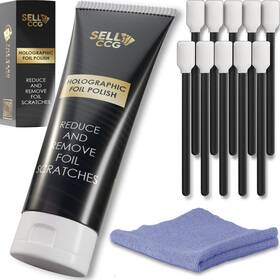 Tcg1 Sellccg Trading Card Polish Kit For Holographic Foil Surface With 10x Foam Applicators