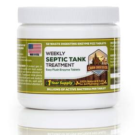 Septic Treatment By Cabin Obsession 051716545644 52 Weekly Tank Fizz Tablets Easy Flush Bio Toilet Tabs Wit