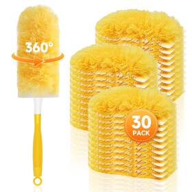 K027 Setsail 30 Count Duster Refills Compatible With Swiffer Dusters For Cleaning Wi