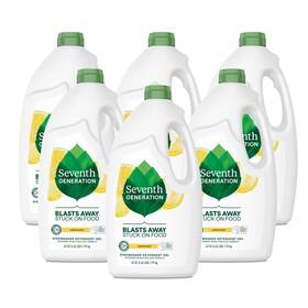 10732913221711 Seventh Generation Dishwasher Detergent Gel Liquid Soap Lemon Scent Dish