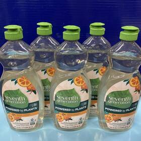 10732913449931 Seventh Generation 5x Dish Liquid Soap Clementine Zest 19 Fl Oz