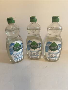10732913449948 Seventh Generation Dish Soap Liquid Plant-based Fragrance Free 19 Oz Pack 3
