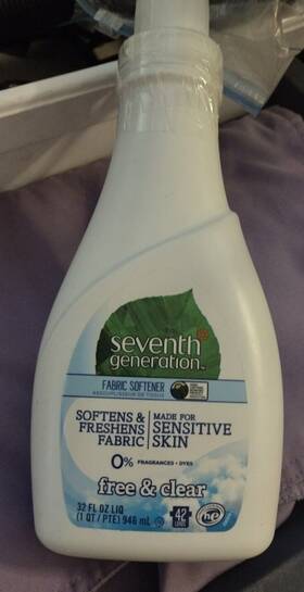 Seventh Generation 732913228331 Lot Of 2 Natural Fabric Softener Free And Clear Sensitive