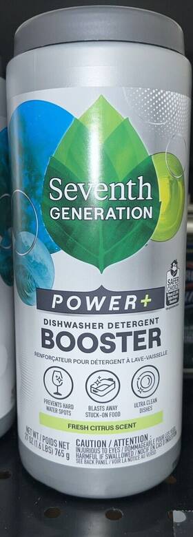 B09f6skbts Seventh Generation Power Dishwasher Detergent Booster Powder 27oz Citrus 6 Pack