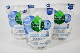 Sev041 Seventh Generation 3 Natural Dishwasher Detergent Pack Free&clear 60 Total Pks