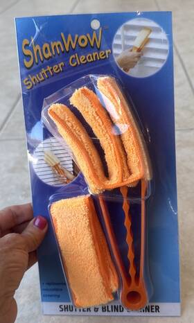 48213 Shamwow Shutter And Blind Cleaner Replacement Microfibre Covering New