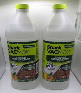 Shark 622356561600 2x Vacmop Citrus Clean Hardwood Floor Cleaner 2l Bottle New Fast Ship
