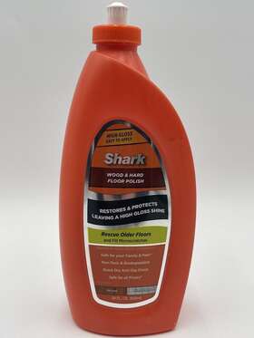 Blabrtu32or Shark Wood And Hard Floor Polish High Gloss Shine Restores 16oz. 90% Full