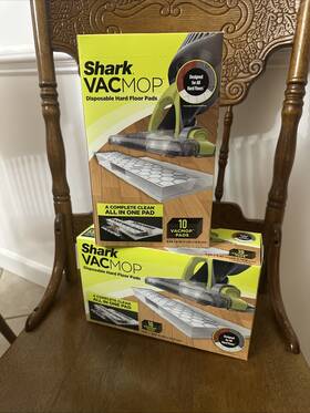 Vmp10 Shark Vacmop Disposable Pads 2 Boxes 10 Each 20 Total