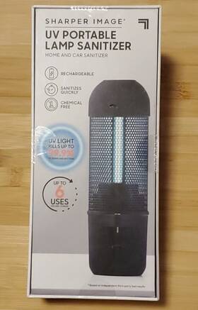 1013623 Sharper Image New Portable Lamp Sanitizer Cleaner-home And Car Kills 99.9% Germs