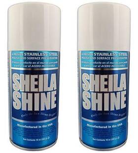 Sheila Shine 036703000184 Stainless Steel Polish And Cleaner 10 Aerosol Spray Can Protects Appliances
