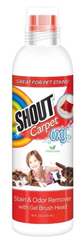 Bbp0007 Shout Carpet Without Xy Stain And Odor Remover Gel With Brush Head Fresh Scent 16 Fl. Oz