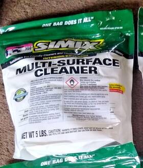 Simix 858820001000 New Multi-surface Cleaner Powder 5#lb.pounds Bag