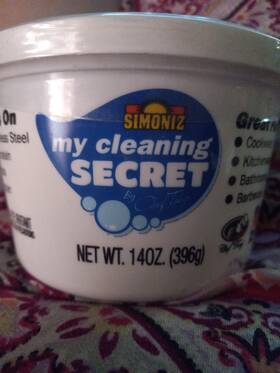 Asmy011112 Simoniz My Cleaning Secret Cleaner By Chef Tony 14 Oz Tub New Sealed