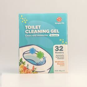 Simple Life 196852041831 Toilet Bowl Cleaner Gel Fresh Flower Stamp Stops Limescale And
