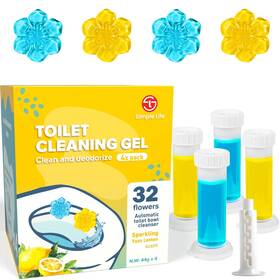 Simple Life 790917759350 Toilet Bowl Cleaner Fresh Flower Stamp Stops Limescale And Stains