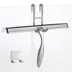 Simtive 791313343808 12-inch Shower Squeegee Set Includes Door Hook And Adhesive Squ