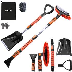 Stk-bc0015 Sintiki 43 Inch Ice Scrapers For Car Windshield And Snow Shovel Kit Extendable Brus