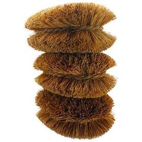 Skarby 750363628525 Pack Of 3 Tawashi Vegetable Brushes Natural Coconut Fiber Japanese Design Ideal
