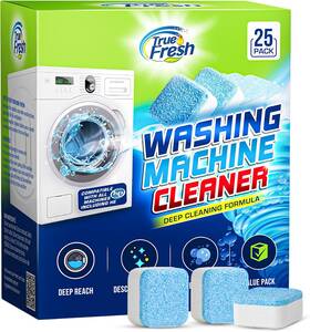 Smartvision Co 726084115538 True Fresh Washing Machine Cleaner Tablets 25 Pack For Front Load Top Loader &