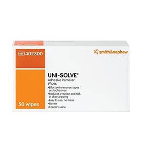 402300 Smith & Nephew 637390974088 Uni Solve Adhesive Remover Wipe Pack Of 50