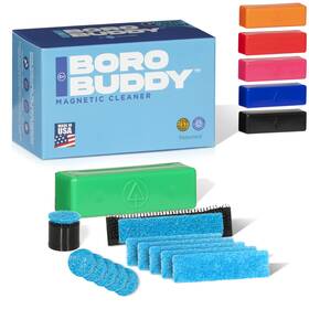 Snowtree 850048742192 Borobuddy Cleaner Cleans Glass Ceramic Metal Includes Scrubber Pads Blue