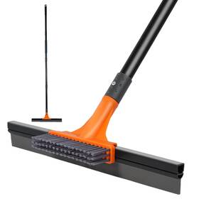 Rhy-dg01 Sobonne Rubber Floor Squeegee For Concrete Tile Large Water Heavy Duty With Scrub Brush