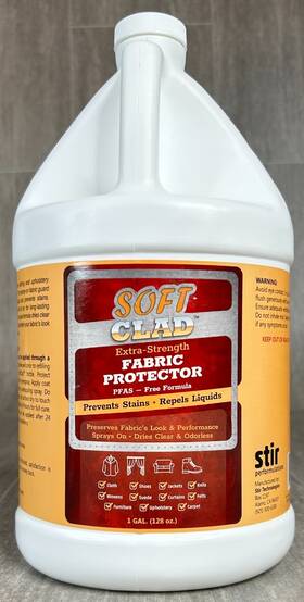 Soft Clad- 860011699101 Fabric Protector Spray -soft Extra Strength Prevents Stains Pfas Free-1 Gal