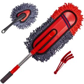 Soft Microfiber Car Duster Exterior Scratch Free Multipurpose With Extend