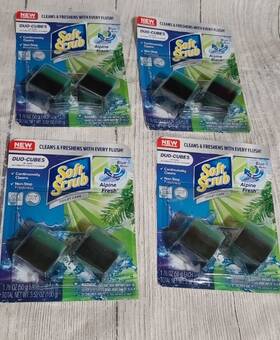 Soft Scrub 023400062881 In-tank Toilet Cleaner Duo-cubes Alpine Fresh 4 Packs Total Of 8