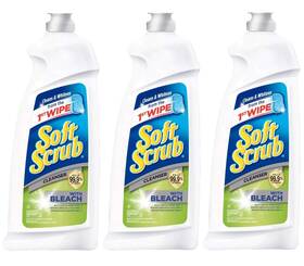 Soft Scrub 023400063673 Cleanser With Bleach 36 Fluid Ounce Pack Of 3