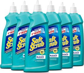 1454825b00zccuuvkuk Soft Scrub Gel With Bleach Cleaner 28.6 Ounces Pack Of 6