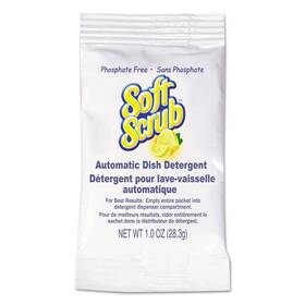 Dia10006 Soft Scrub Automatic Dish Detergent Lemon Scent Powder 1 Oz. Packet 200/carton