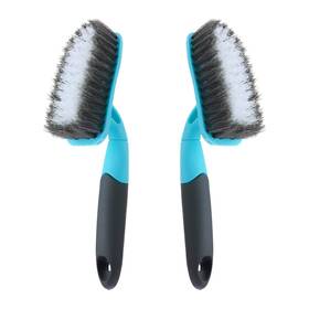 Songtaste 974482114668 2-pack Scrub Brush For Cleaning With Long Handle Medium Firm Bathroom