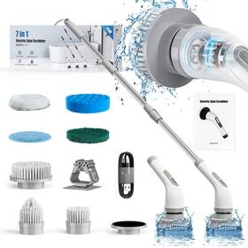 Soufyuane 712111016659 Electric Spin Scrubber Cordless Shower Cleaner Bathroom Cleaning Brush Scrub
