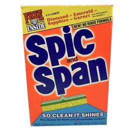 Spic And Span 037000341208 Floor Cleaner Powder Vintage 1980s 27 Oz 80% Full Proctor Gamble