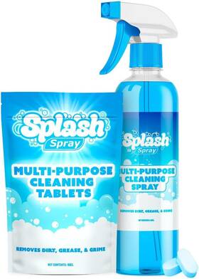 Splash Spray 744110611137 Multi-purpose Cleaning Tablets - 5x And Bottle Spr