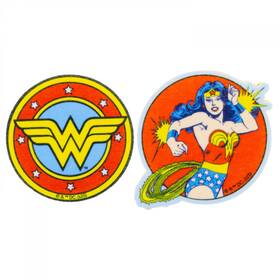898732 Spoontiques Wonder Woman Comic Art 2-pack Scrubby And Smooth Sponge Set Multi-color