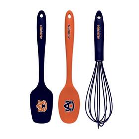 Sportsvault 771831019072 Ncaa Auburn Tigers 3-piece Kitchen Utensil Set